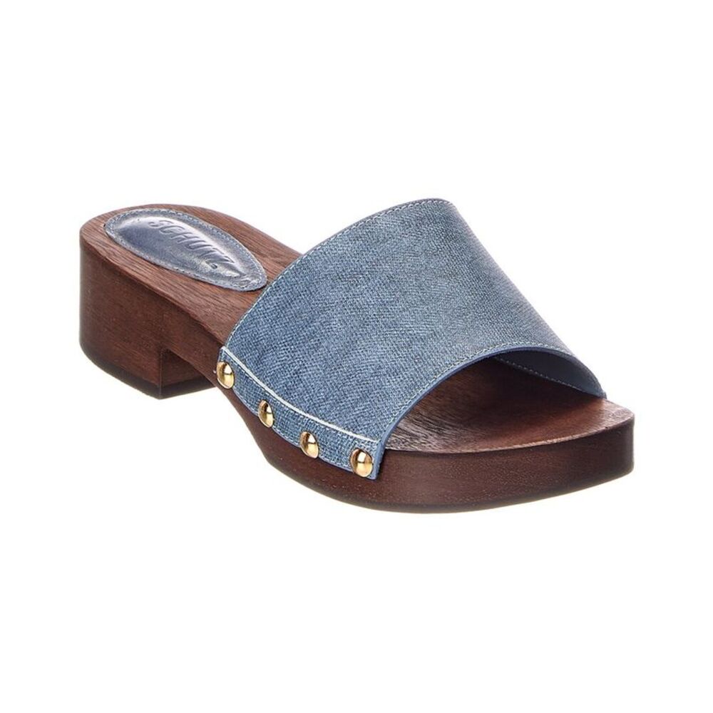 Schutz Shayla Denim Sandal, Blue